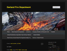 Tablet Screenshot of garlandfd.com